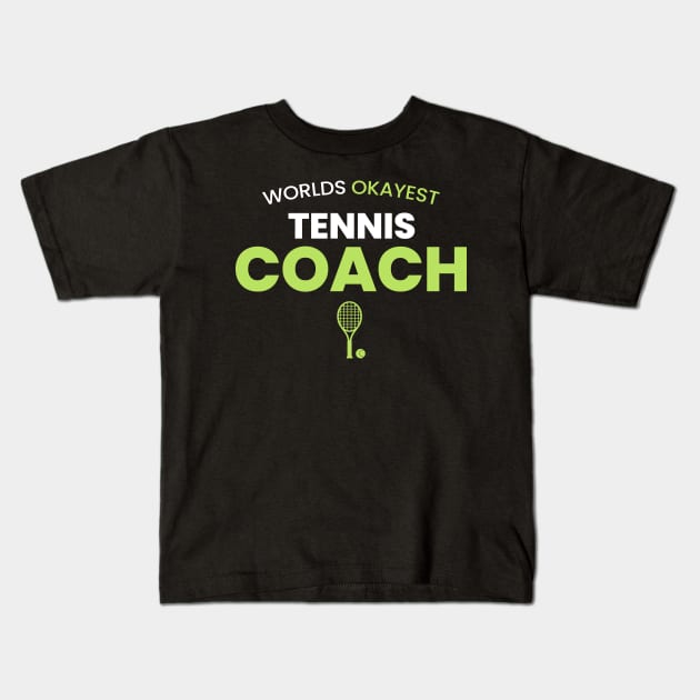 tennis coach Kids T-Shirt by Mandala Project